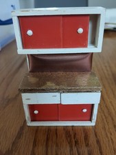 Caroline's Home Vintage Dolls House Wooden Kitchen Unit