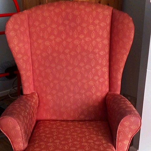 Pinky red floral - red,