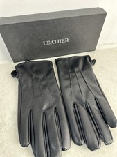 Mens Black Leather Gloves