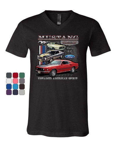 Ford mustang classics neck - ford, v-neck