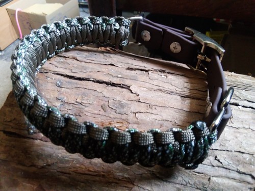 Handmade adjustable dog collar - handmade,
