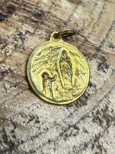 Antique our lady lourdes - our,