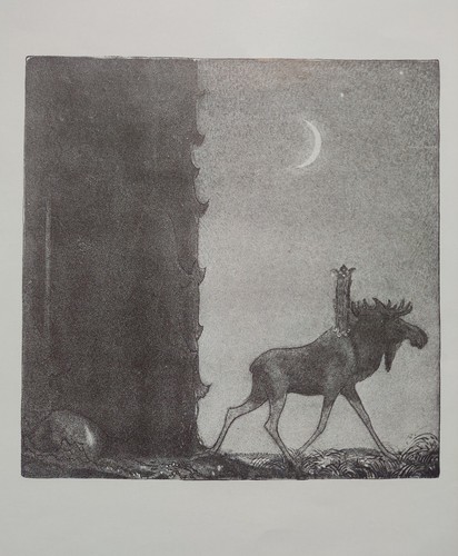 John bauer original - bauer, mezzotypi