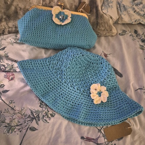 Handmade turquoise blue wide - handmade,