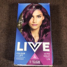 Schwarzkopf Live Permanent Hair Colour Lift Hair Dye, L76 Ultra Violet