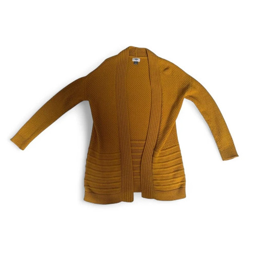 Mustard yellow waffle knit