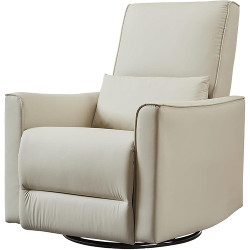 Faux leather swivel reclining - faux,