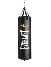 Everlast Hanging Boxing Punching Bag 80lbs unfilled - Black/White/Yellow RRP £53
