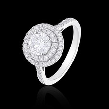 18KT White Gold 1.480 Ct Lab