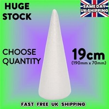 19cm 190mm Polystyrene Cones