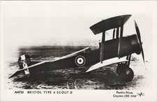 RFC ROYAL FLYING CORPS BRISTOL TYPE 4 SCOUT D REAL PHOTO POSTCARD RPPC PAMLIN