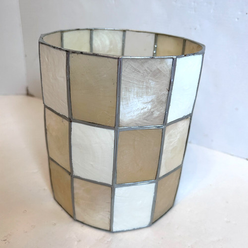 Vintage capiz shell lampshade - vintage,