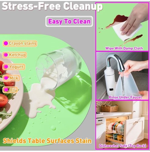 Table placemat silicone - table, placemat,