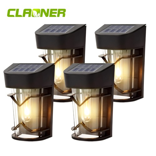 4pcs led retro - solar, wall