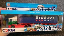 CORGI SUPER HAULERS SCANIA TRUCK EDDIE STOBART LIVERY 1/64 #TY86650. HB