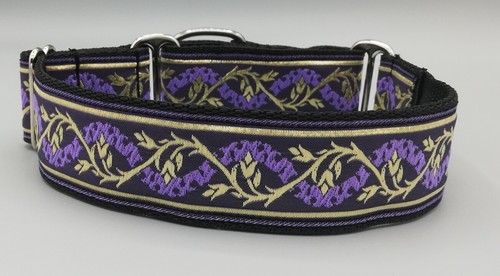 Purple gold martingale dog - purple,