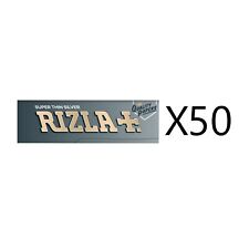 Original Rizla Silver Standard / Regular Size Rolling Papers 50 Booklets