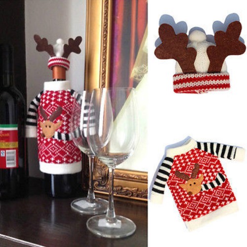 Festive bottle cover christmas - bottle,