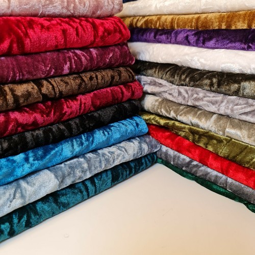 Premium crushed velvet fabric - velvet,