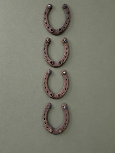 Old iron horseshoe set rustic - old,