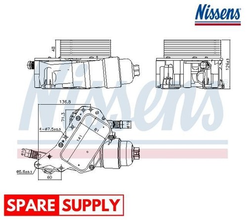 Oil cooler engine for - oil,