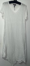 Peruzzi Linen White Dress Long