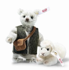 Steiff shepherd with lamb set - with,