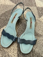 Manolo Blahnik Teal & Light