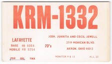 Vintage KRM-1332 CB Radio QSL