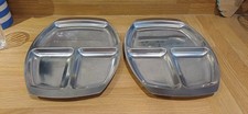 2 x Vintage Stainless Steel 3