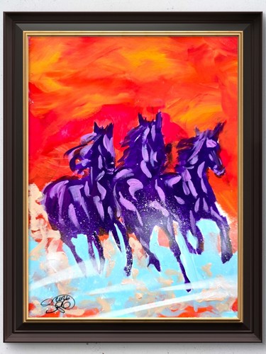 Abstract expressionist racing - abstract,