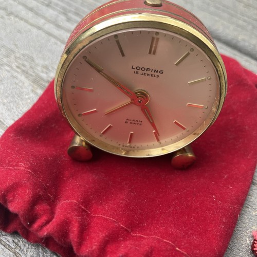 Vintage looping travel alarm - vintage,
