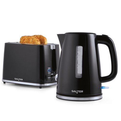 Salter black kettle toaster - kettle,