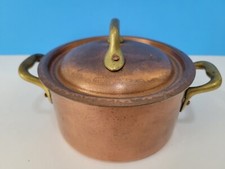 Vintage Copper Pot w/ Lid Made
