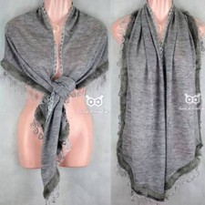 Faux Fur Plain Scarf Warm Soft