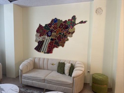 Handmade afghan map with - handmade,