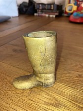 Brass cowboy boot - brass,