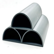 Triple Pleco Breeding Cave | D-Shape Catfish Shelter | Aquarium Fish Tank Decor