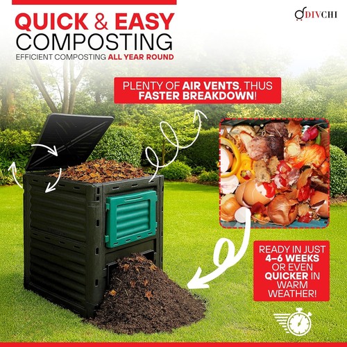 300l garden compost - compost, bin