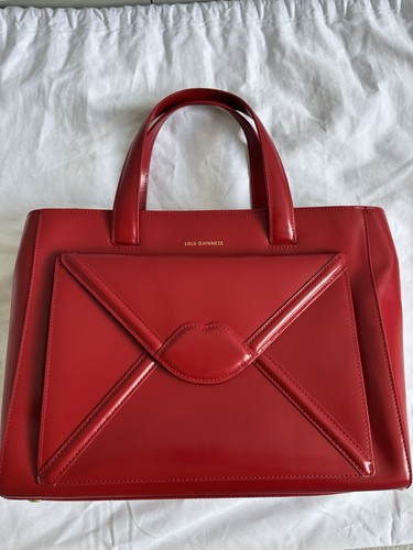 Lulu guinness red lips leather - lulu,