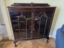 Antique Mahogany Bow Front