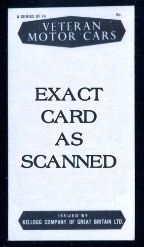 Veteran motor cars - veteran, cards