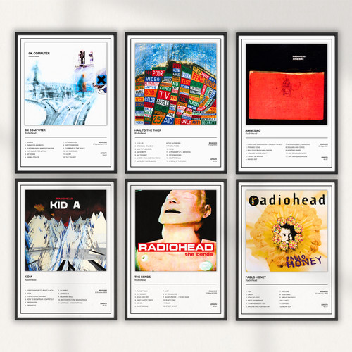 Radiohead album cover print - album, |