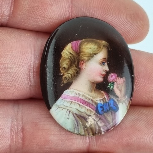 Antique painted porcelain - antique,