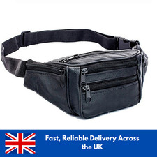 Bum Bag Leather Fanny Pack Festival Money Pouch Travel Sport Waist Belt Wallet