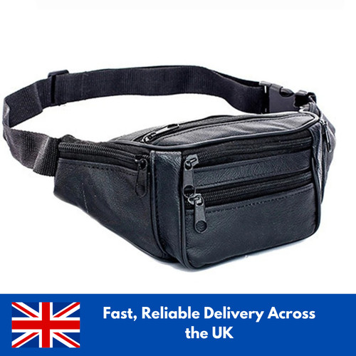 Bum bag leather fanny pack - leather,