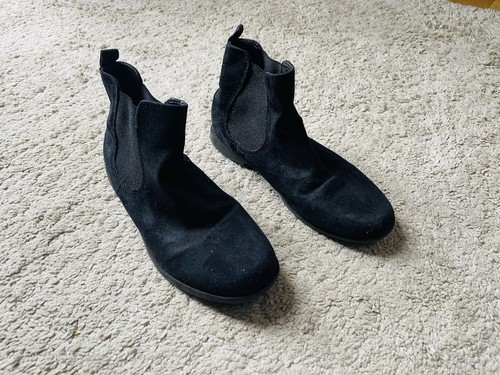 Black suede ankle - suede, boots