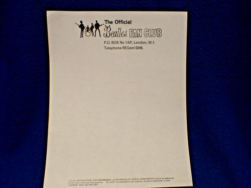 Orig beatles fan club - orig., u.k.