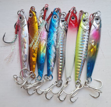 Saltwater Fishing Lures - Multipack of 8 MIXED colours + Fishing Lure Box