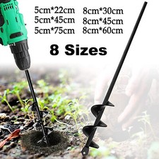 Planting Tool Auger Spiral Hole Drill Bit for Garden Yard Earth Bulb Planters